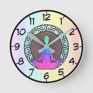 MEDITATION YOGA CIRCLE AURA RADIATIONS LOGO RUNDE WANDUHR