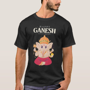 Meditation Yoga Hindu Elephant Gott Happy Genesh C T-Shirt