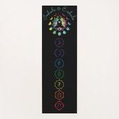 Meditation Yoga-Matte mit farbigen Chakra-Symbolen Yogamatte (Vorderseite)