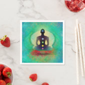 Meditation Yoga Napkin Serviette (Beispiel)