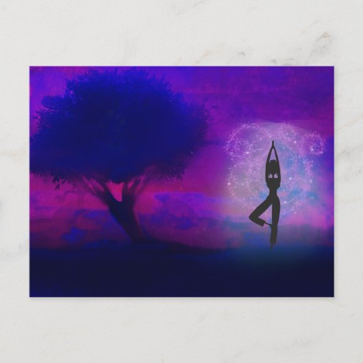 Meditation Yoga Postcard Postkarte (Vorderseite)