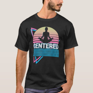 Meditation Yoga Retro Zentriert T-Shirt