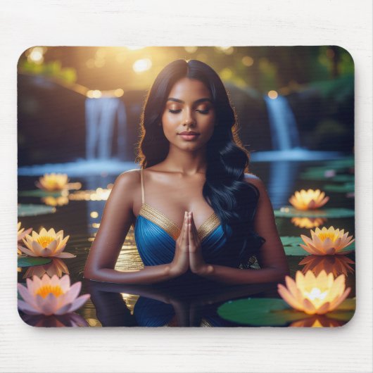 MEDITATION - YOGA - WELLNESS - CARPE DIEM MOUSEPAD (Vorne)