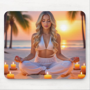 MEDITATION - YOGA - WELLNESS - CARPE DIEM MOUSEPAD