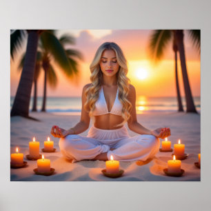 MEDITATION - YOGA - WELLNESS - CARPE DIEM POSTER