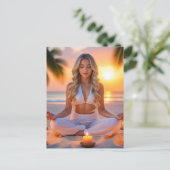 MEDITATION - YOGA - WELLNESS - CARPE DIEM POSTKARTE (Stehend Vorderseite)