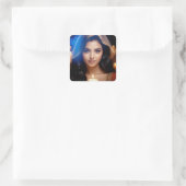 MEDITATION - YOGA - WELLNESS - CARPE DIEM QUADRATISCHER AUFKLEBER (Tasche)