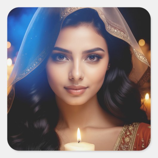 MEDITATION - YOGA - WELLNESS - CARPE DIEM QUADRATISCHER AUFKLEBER (Vorderseite)