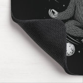 Meditation Zen Faultier Im Weltraum Namaste Friede Mousepad (Ecke)