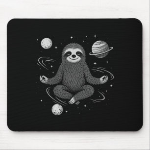 Meditation Zen Faultier Im Weltraum Namaste Friede Mousepad