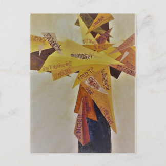 Meditationen über die Bedeutung der Kreuz-Postkart Postkarte