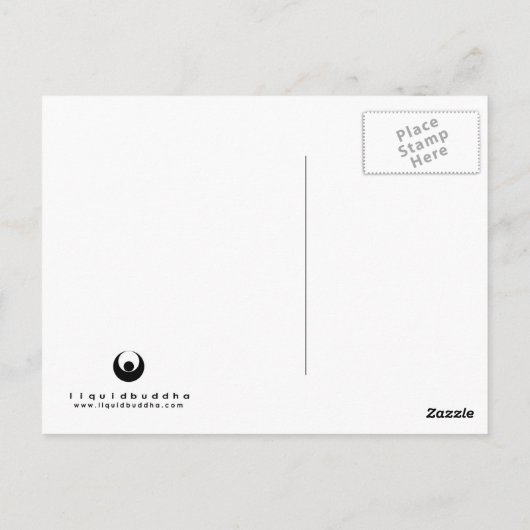 MeditationMan Postcard Postkarte (Rückseite)