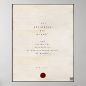 Meditations 📖 10/56 🌹🗡 0010110 poster (Vorne)