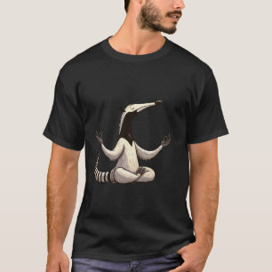 Meditations-Ameisenbär-Yogahaltung Entspannendes T T-Shirt
