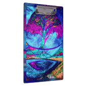 Meditations-Baum des Lebens in Lila Klemmbrett (Rechts)