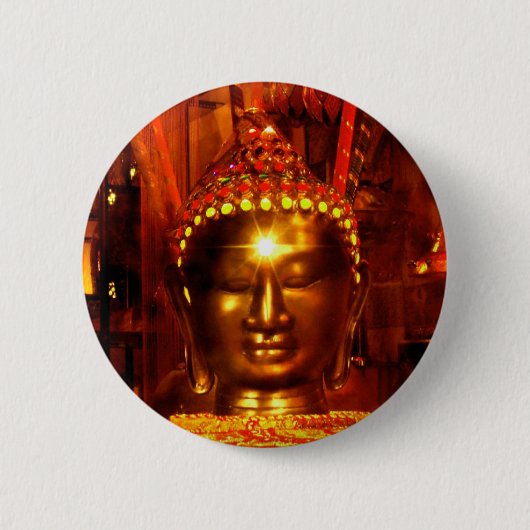 Meditations-Buddha-Knopf Button (Vorderseite)