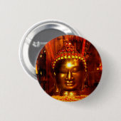 Meditations-Buddha-Knopf Button (Vorne & Hinten)