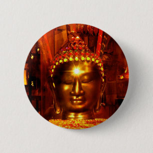 Meditations-Buddha-Knopf Button