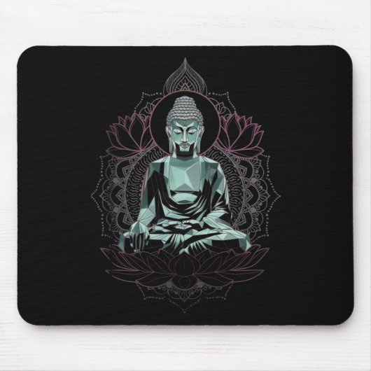 Meditations-Buddha Mousepad (Vorne)