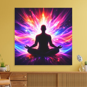 Meditations-Chakra-Gespannte Leinwand-Wandkunst Leinwanddruck