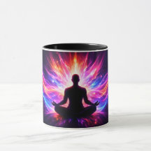 Meditations-Chakra-Tasse Spirituelle Yoga-Kunst