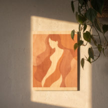 Meditations-Dekor Abstrakte weibliche Wandkunst