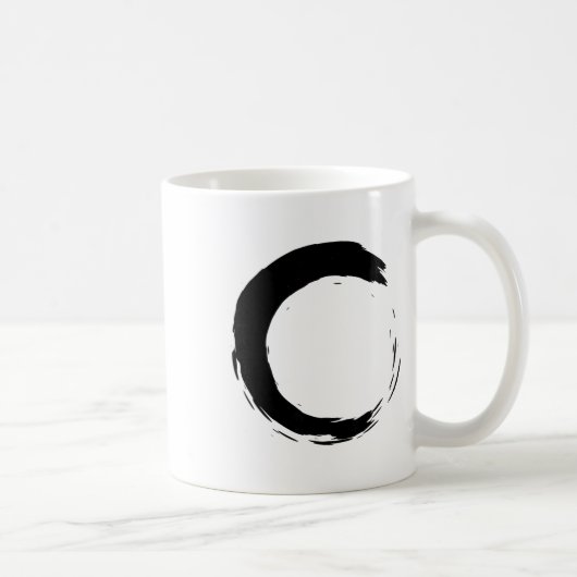 Meditations-Enso-Kreis Achtsamkeit Buddha Buddhist Kaffeetasse (Rechts)