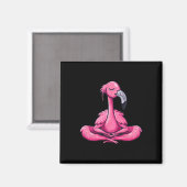 Meditations-Flamingo Buddhistischer Zen-Buddha-Yog Magnet (Vorderseite/Rückseite)
