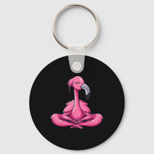Meditations-Flamingo Buddhistischer Zen-Buddha-Yog Schlüsselanhänger