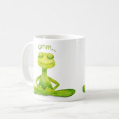 Meditations Frosch Kaffeetasse (Vorderseite Links)