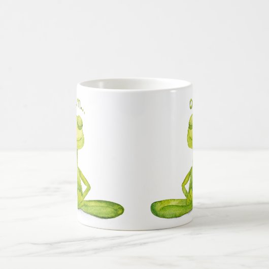 Meditations Frosch Kaffeetasse (Mittel)