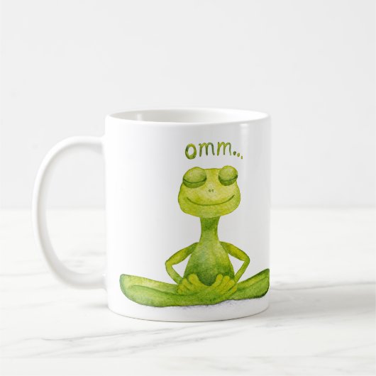 Meditations Frosch Kaffeetasse (Links)