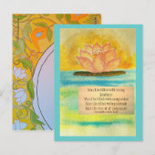 Meditations-Karte buddhistisches Metta Gebet Postkarte (Vorne/Hinten)