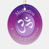 Meditations-Klassen-Tür-Aufhänger Keramikornament (Links)