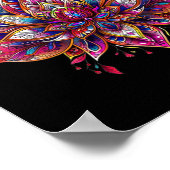 Meditations-Mandalas - Yoga-Mandala Poster (Ecke)