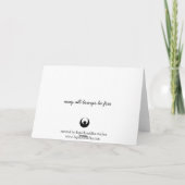 Meditations-Mann-Gruß-Karte - 12x18 Karte (Rückseite)