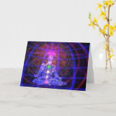 Meditations-Mann-Gruß-Karte - 12x18 Karte (Gelbe Blume)