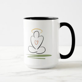 Meditations-Mann Zen-Inspirierte Entwurfs-Tasse, Tasse