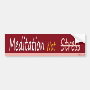 Meditations-nicht Druck Autoaufkleber