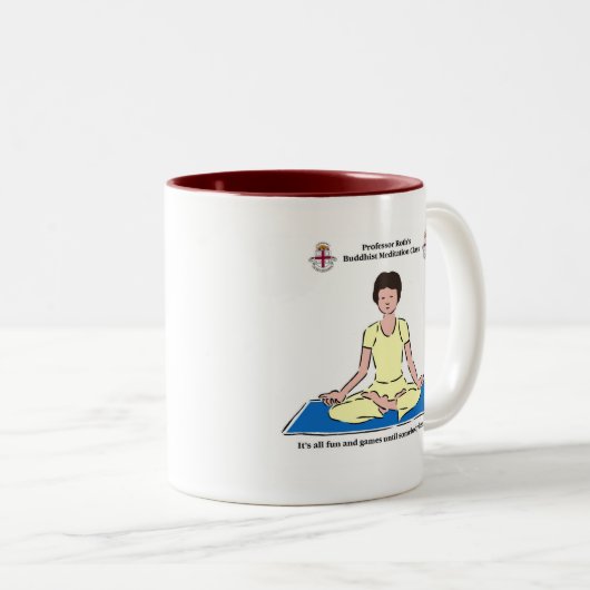 Meditations-Tasse Zweifarbige Tasse (VorderseiteRechts)