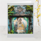 Meditations-Triptychon Karte (Gelbe Blume)