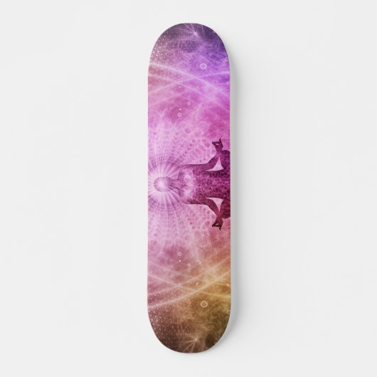 Meditations-Yoga-Art Skateboard (Vorne)