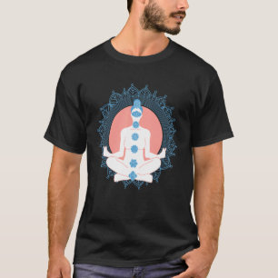 Meditations-Yoga-Chakra-Kleidung Lotus-Position T-Shirt