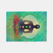 Meditations-Yoga-Fleece-Decke Fleecedecke (Vorderseite (Horizontal))