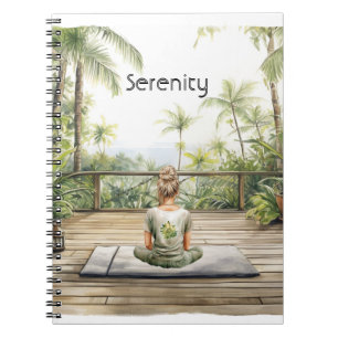 Meditations-Yoga-Haltung Serenität  Notizblock