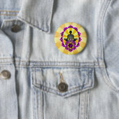 Meditations-Yoga-Om, lila und gelb Button (Beispiel)