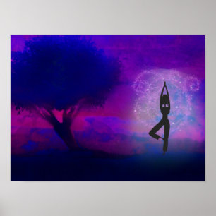 Meditations-Yoga-Plakat Poster