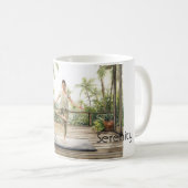 Meditations-Yoga-Position Serenität Kaffeetasse (VorderseiteRechts)