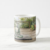 Meditations-Yoga-Serenität-Buddha Kaffeetasse (VorderseiteRechts)