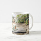 Meditations-Yoga-Serenität Frau Kaffeetasse (VorderseiteRechts)